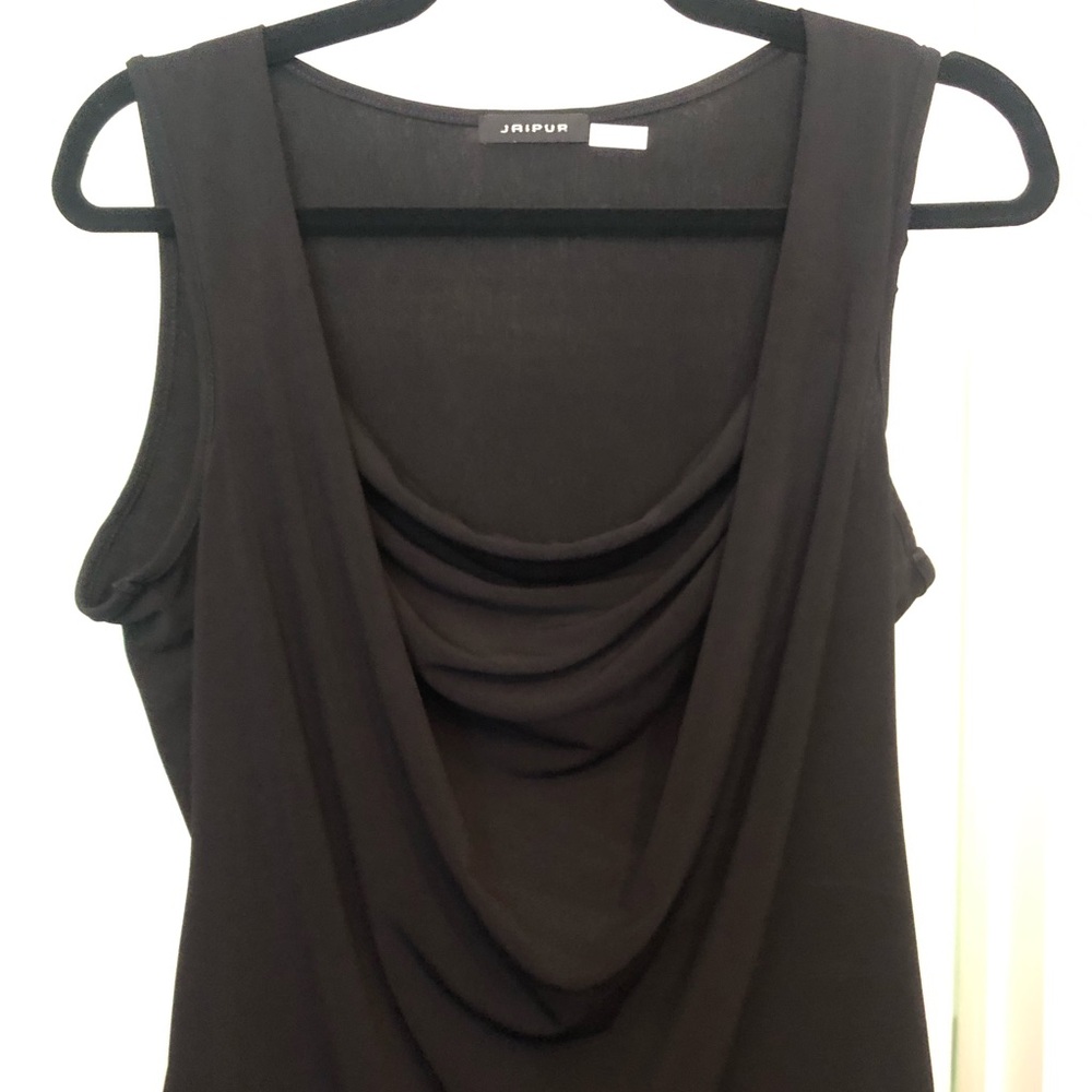 Jaipur Black shirt sleeve top Size Large